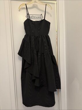Black Ruffled Party Dress